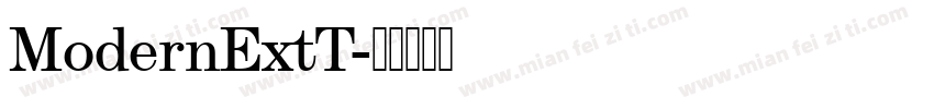 ModernExtT字体转换