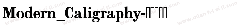 Modern_Caligraphy字体转换