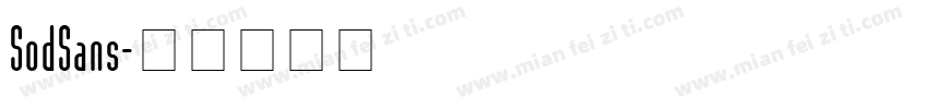 SodSans字体转换