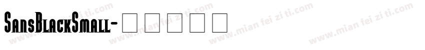 SansBlackSmall字体转换