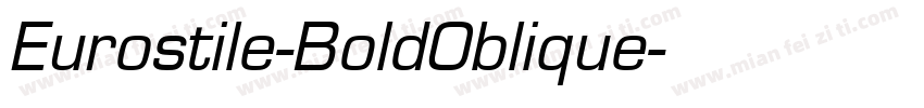 Eurostile-BoldOblique字体转换