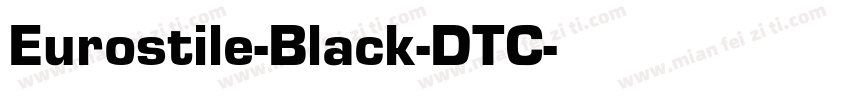 Eurostile-Black-DTC字体转换