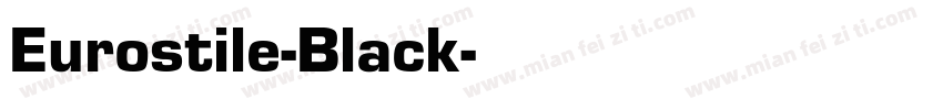 Eurostile-Black字体转换
