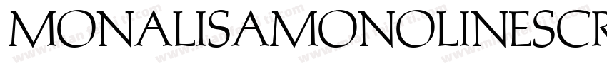MonalisaMonolineScri字体转换