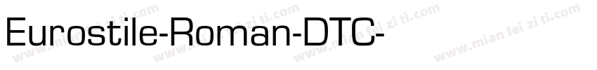 Eurostile-Roman-DTC字体转换