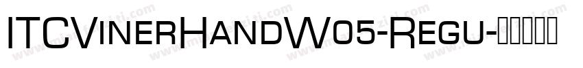 ITCVinerHandW05-Regu字体转换
