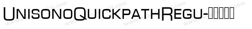UnisonoQuickpathRegu字体转换