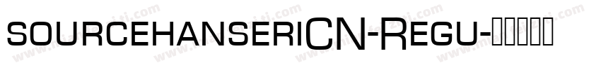 sourcehanseriCN-Regu字体转换