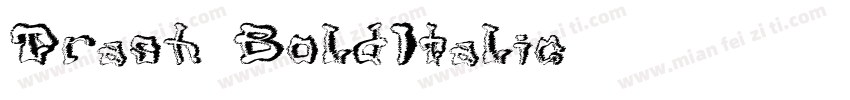 Trash-BoldItalic字体转换