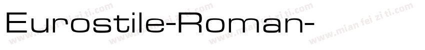 Eurostile-Roman字体转换