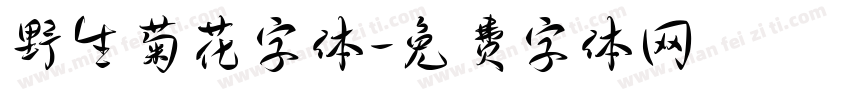 野生菊花字体字体转换