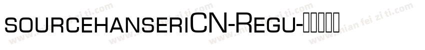 sourcehanseriCN-Regu字体转换