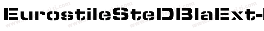 EurostileSteDBlaExt字体转换