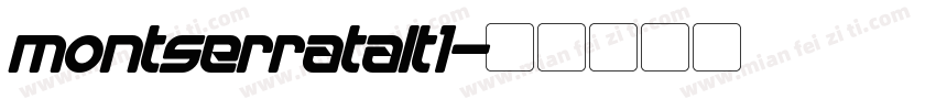 montserratalt1字体转换