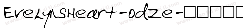 EvelynsHeart-OdZe字体转换