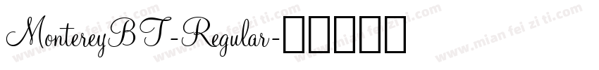 MontereyBT-Regular字体转换