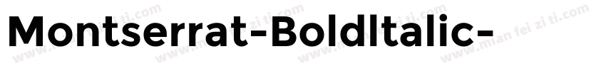 Montserrat-Boldltalic字体转换