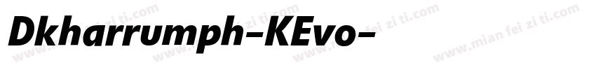 Dkharrumph-KEvo字体转换