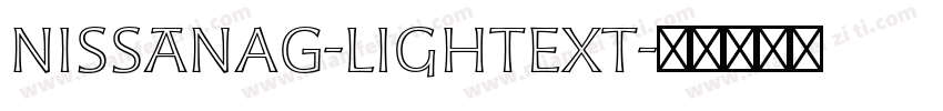 NissanAG-LightExt字体转换