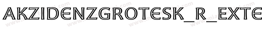 AkzidenzGrotesk_R_Extended_Regular字体转换