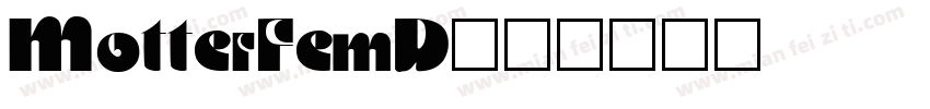 MotterFemD字体转换