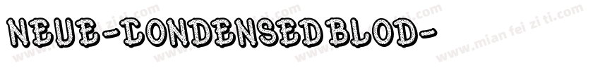 Neue-CondensedBlod字体转换