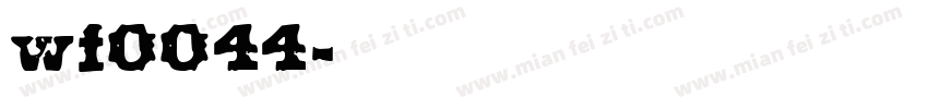 wf0044字体转换