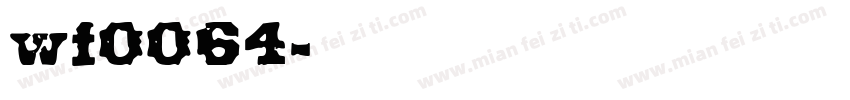 wf0064字体转换