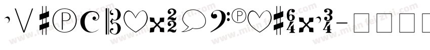 MusicalSymbolsPSMT字体转换