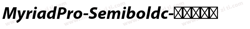MyriadPro-Semiboldc字体转换