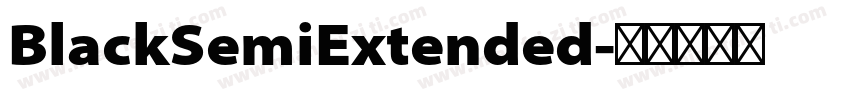 BlackSemiExtended字体转换