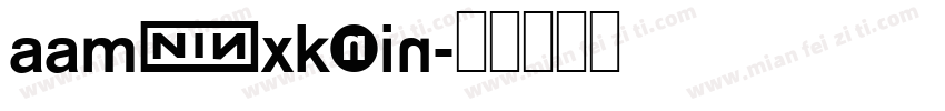 AaMSXKNin字体转换
