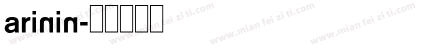 Arinin字体转换