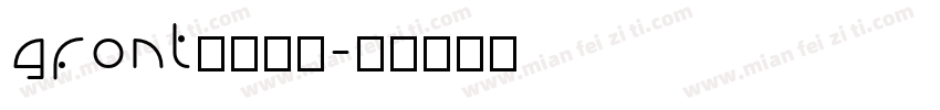gfont英文字体字体转换