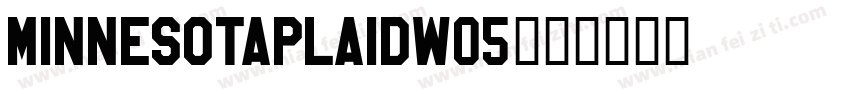 MinnesotaPlaidW05字体转换