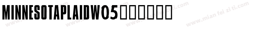 MinnesotaPlaidW05字体转换