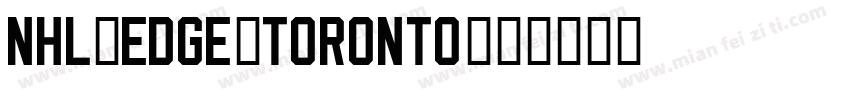 NHL_Edge_Toronto字体转换