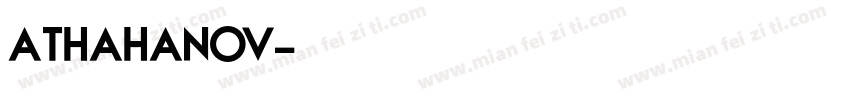 ATHAHANOV字体转换