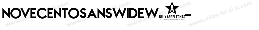 NovecentosanswideW0字体转换