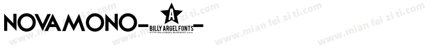 novamono-1字体转换