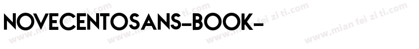 novecentosans-book字体转换