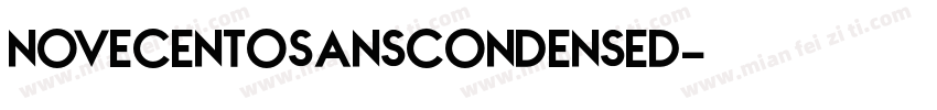 novecentosanscondensed字体转换