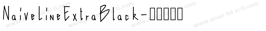 NaiveLineExtraBlack字体转换