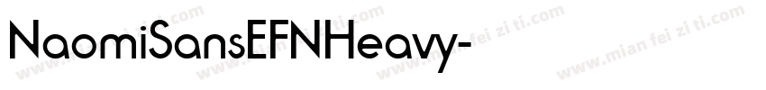 NaomiSansEFNHeavy字体转换