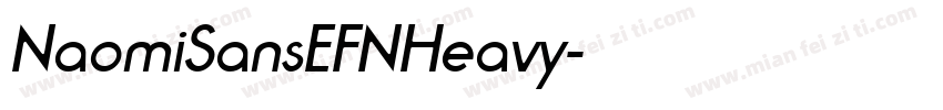 NaomiSansEFNHeavy字体转换