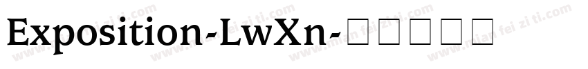 Exposition-LwXn字体转换