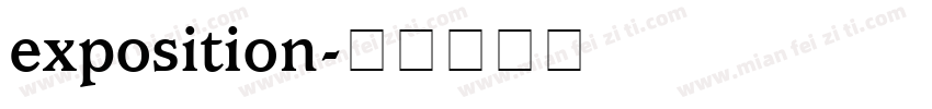exposition字体转换