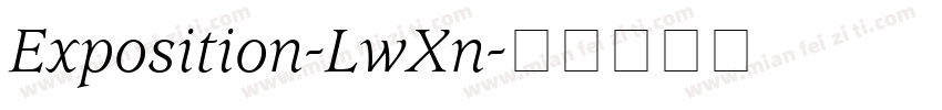 Exposition-LwXn字体转换