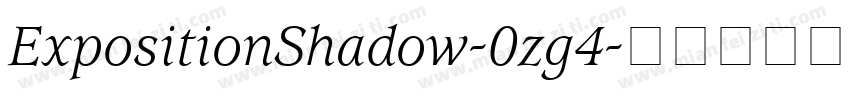 ExpositionShadow-0zg4字体转换