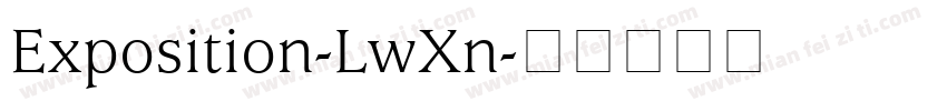 Exposition-LwXn字体转换